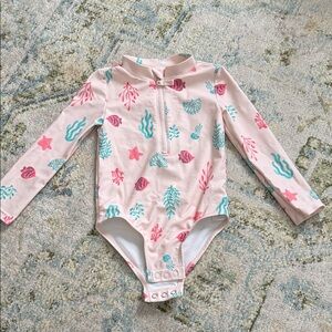 Carter's Pink and Teal Sea Life Rashguard